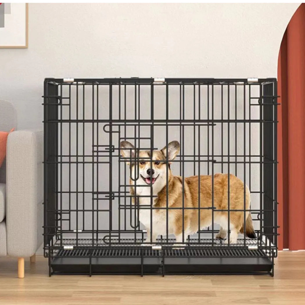 Petbroo dog crate - 60*42*50cm- suitable for dog, cat, rabbits, ferrets - dog cage