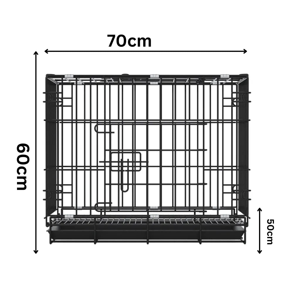 Petbroo dog crate -70*50*60cm suitable for dog, cat, rabbits, ferrets- dog cage