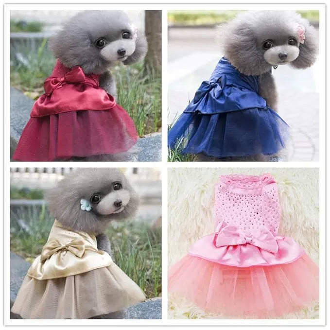 Petbroo Medium Size Cotton Dog Dress- Skirt Style, dog 0apparels