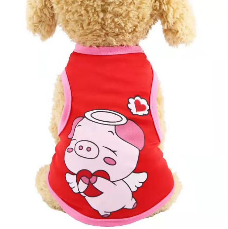 Petbroo cartoon print dress- pet apparels