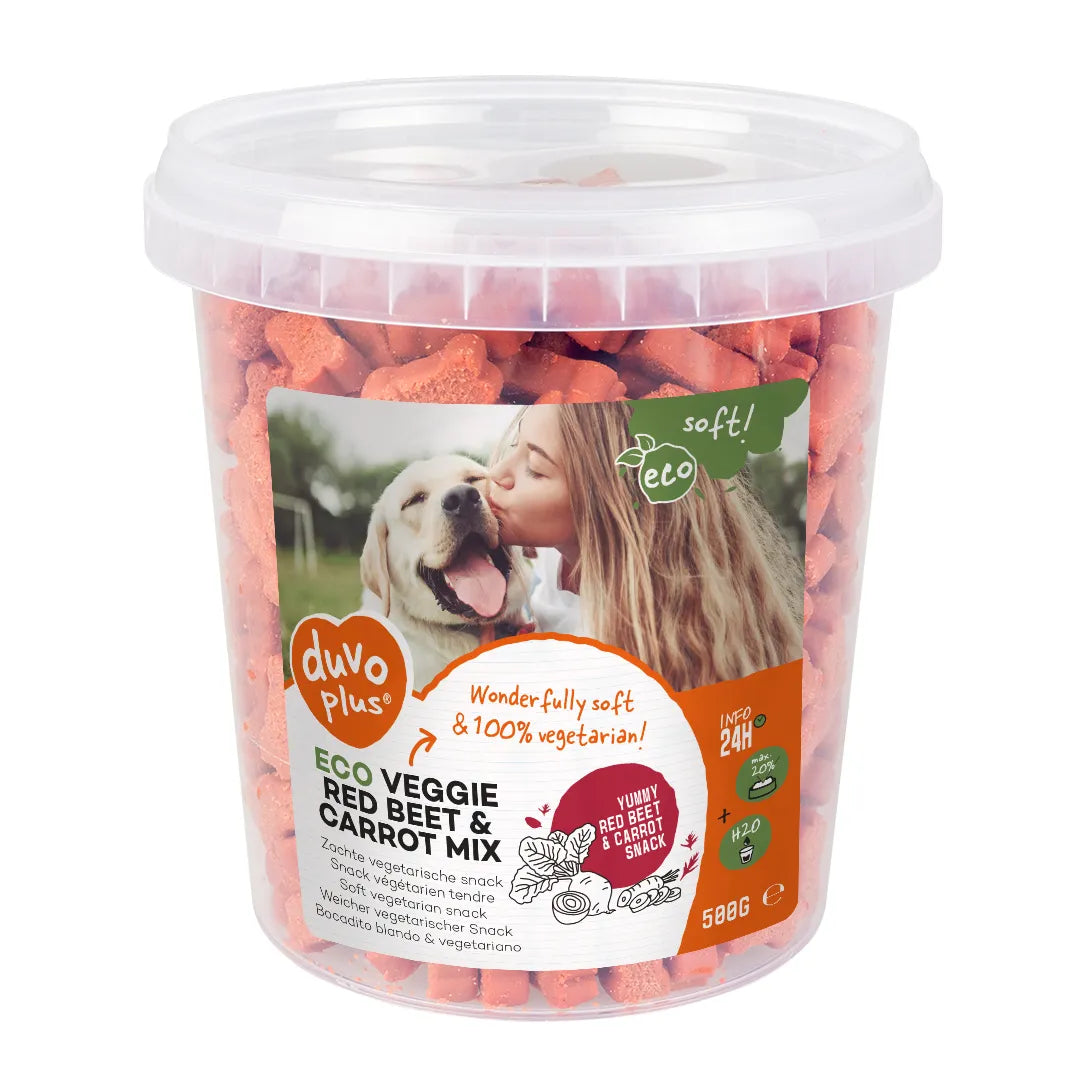 Duvo+- Eco veggie- Red Beet and Carrot mix- 500g dog treats