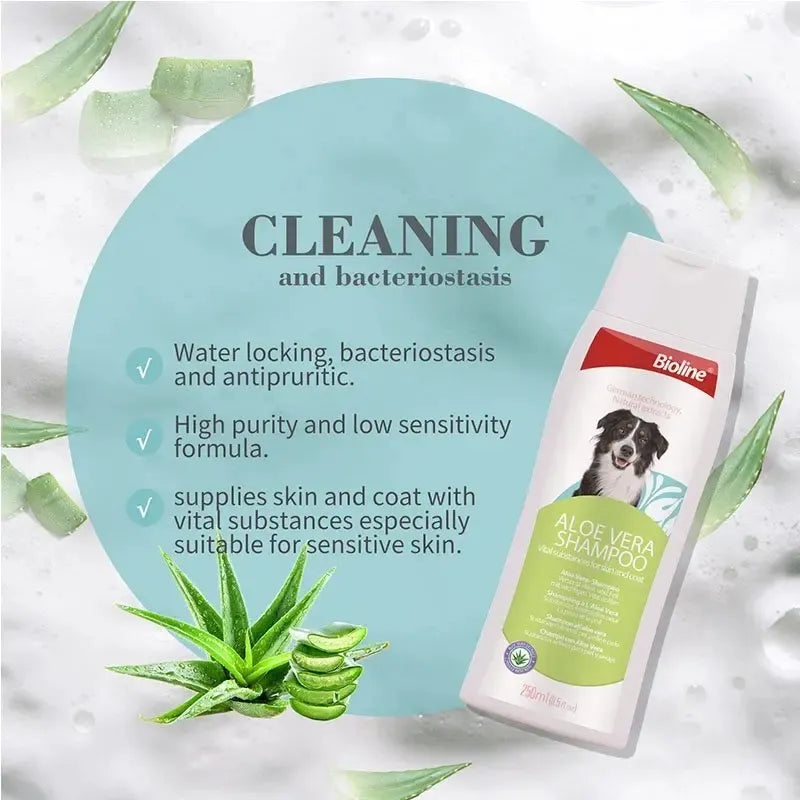 Bioline aloe vera shampoo 1L- pet grooming