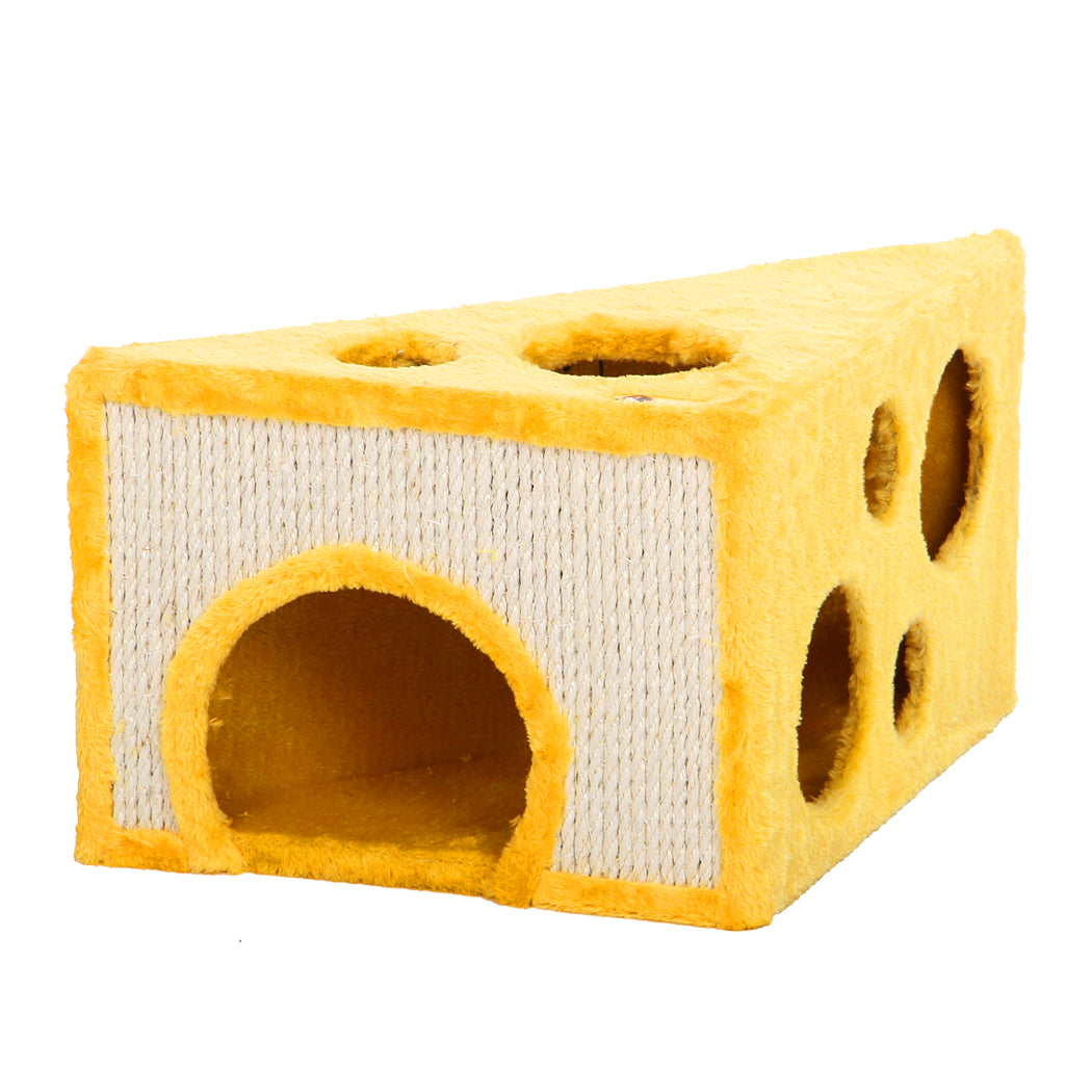 Catry cheezy paws palace cat house with scratcher
