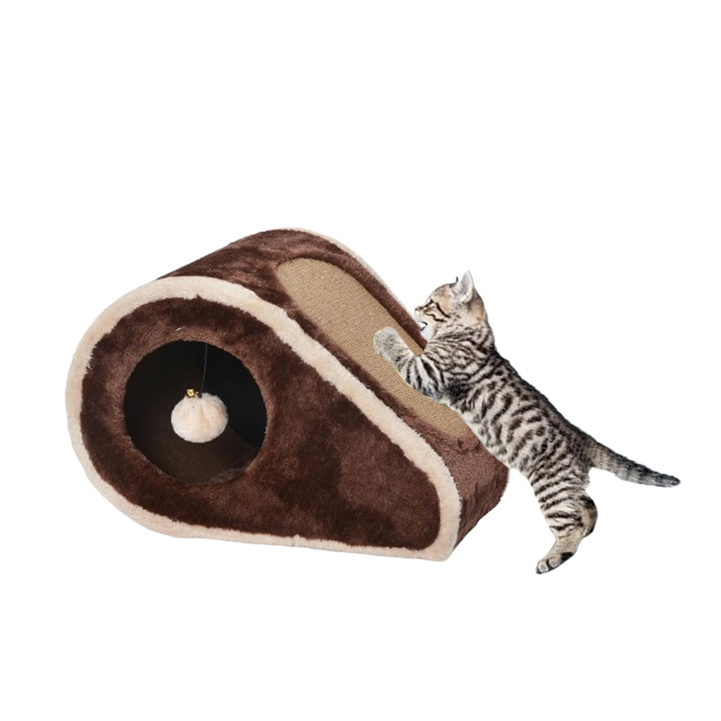 Catry CozyPod Cat Hideaway with Scratcher