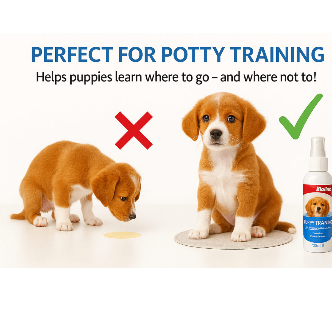 Puppy Training Spray 50ml, Puppy Toilet Training Spray, White - pet grooming