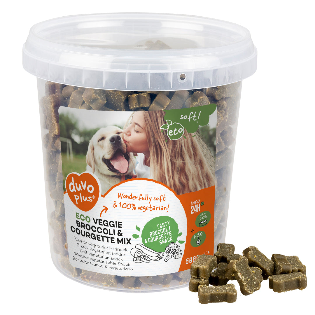 Duvo+ - Eco veggie- Broccoli& courgette mix- 500g dog treats