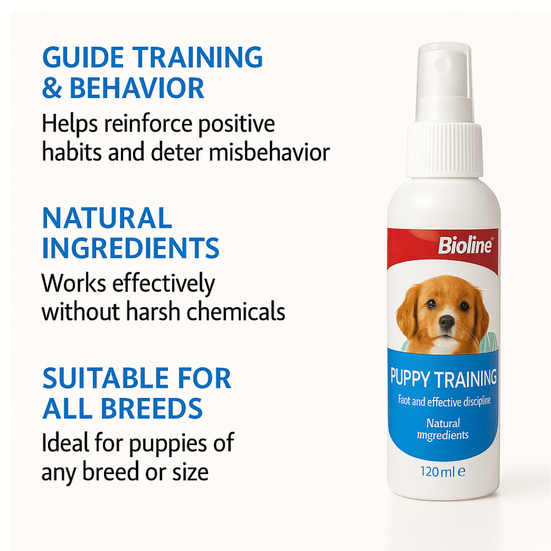 Puppy Training Spray 50ml, Puppy Toilet Training Spray, White - pet grooming