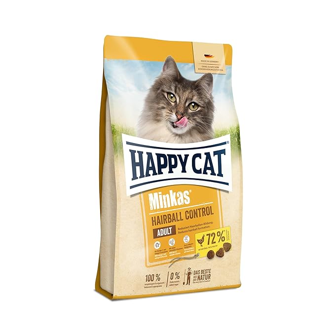 Happy Cat - Minkas Hairball Control Adult Cat Dry Food 1Kg- cat food