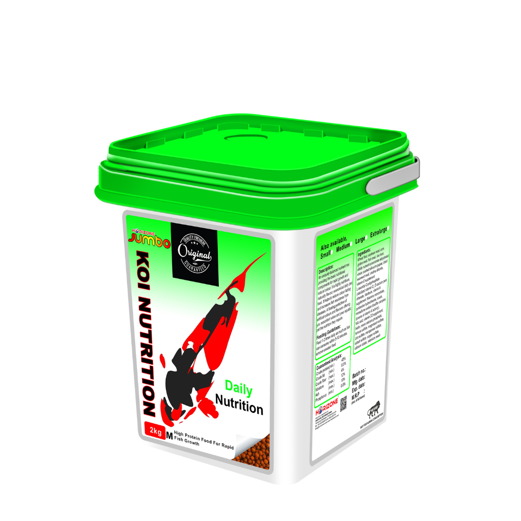 Jumbo protein rich Koi carp fish food bucket 2kg