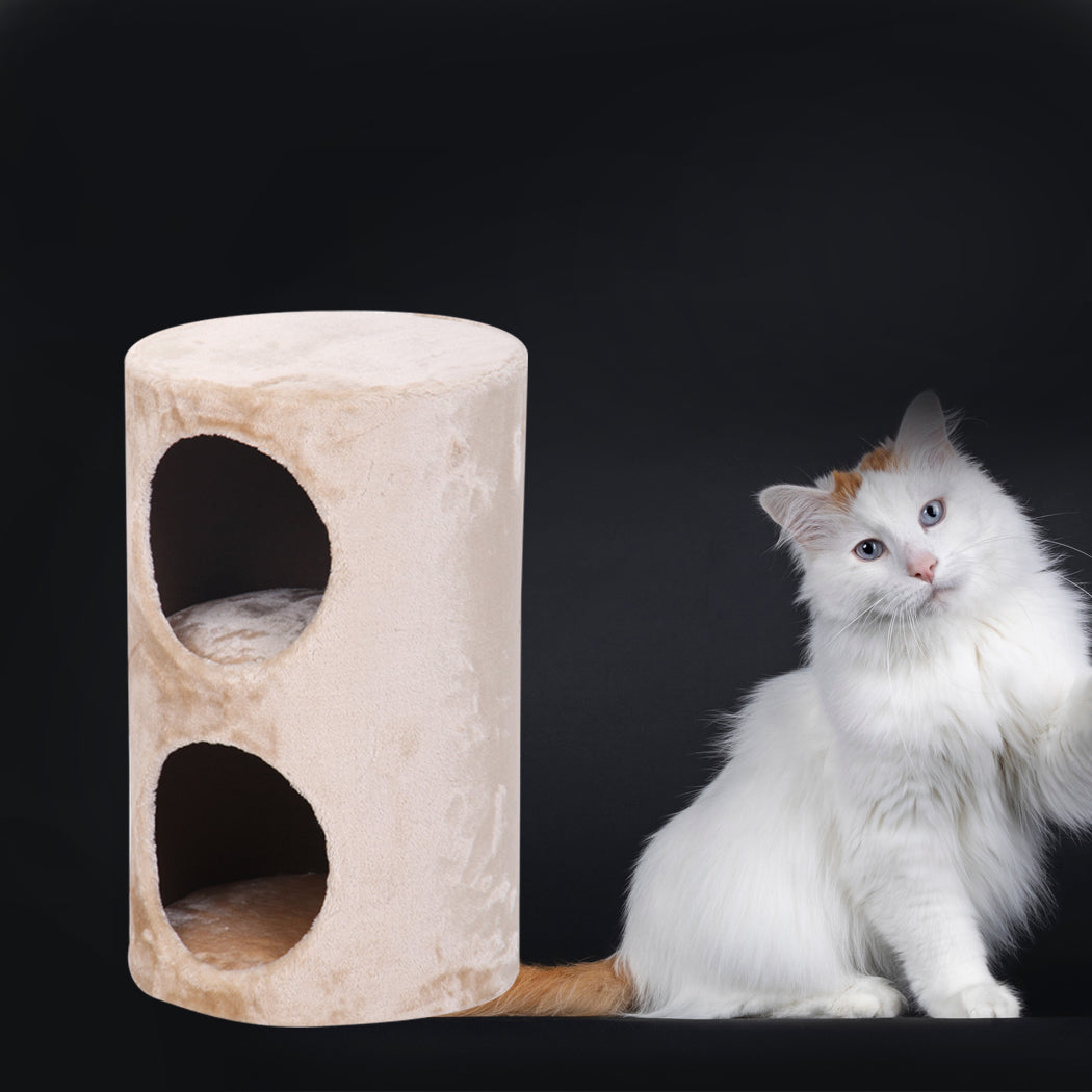 Catry CozyLoft™ Dual-Den Plush Cat Condo