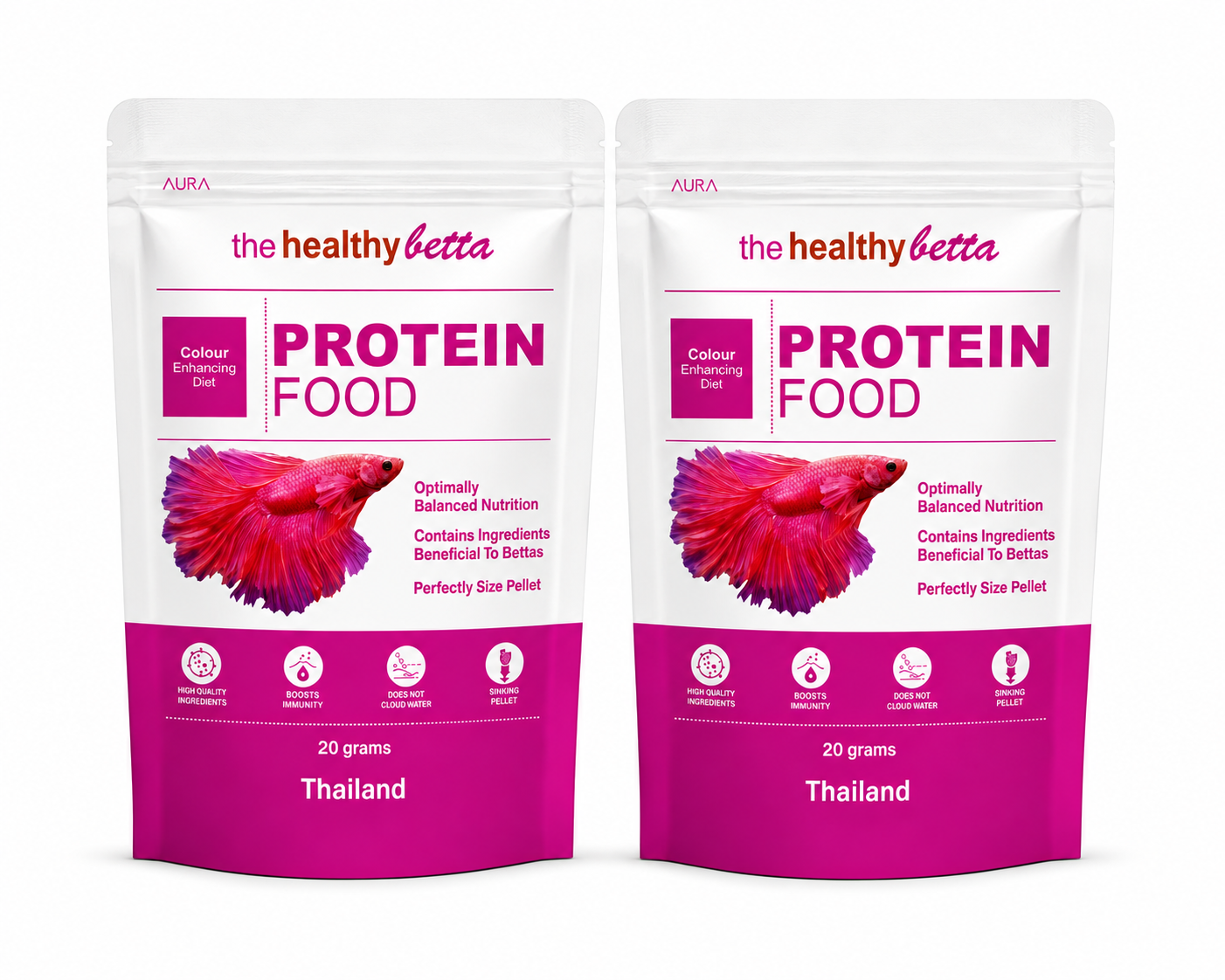 Aura Healthy Betta Protein Food 25g