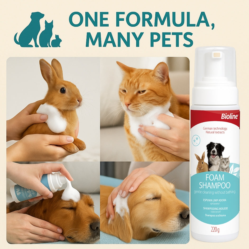 Bioline Foam Shampoo -250g - pet grooming