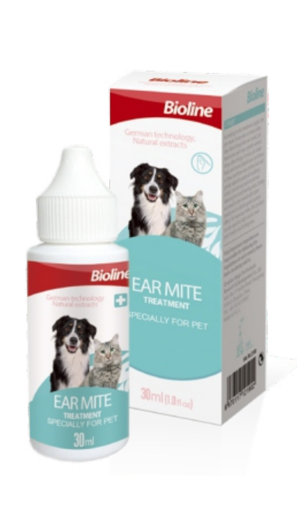 Ear mite treatment dog and cat, 30ml - pet grooming