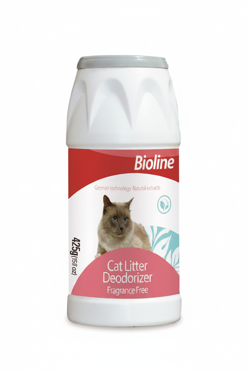 Bioline Cat Litter Deodorant powder - 425g - pet grooming