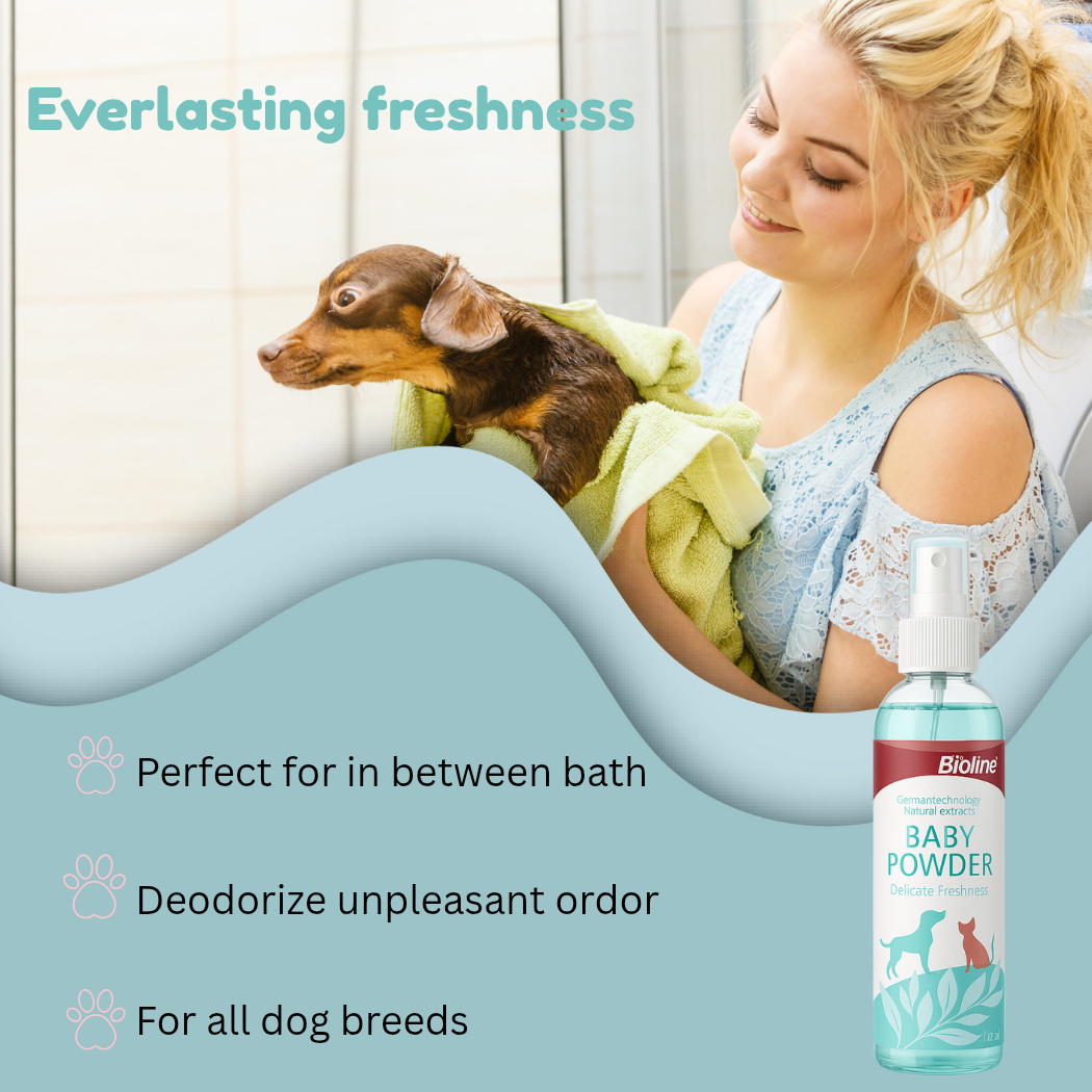 Bioline Baby powder scent-118 ml pet grooming