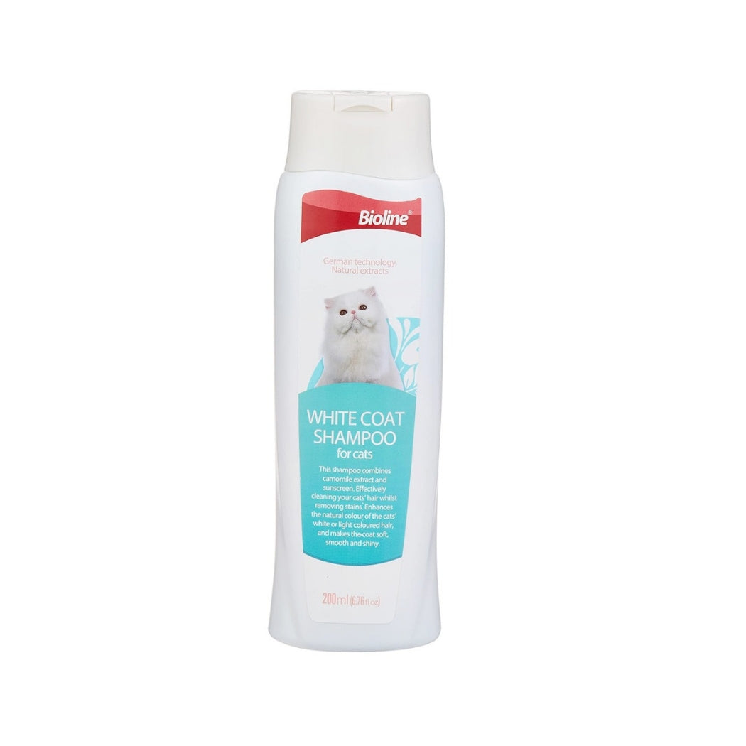 White coat shampoo for cats- 200ml pet grooming