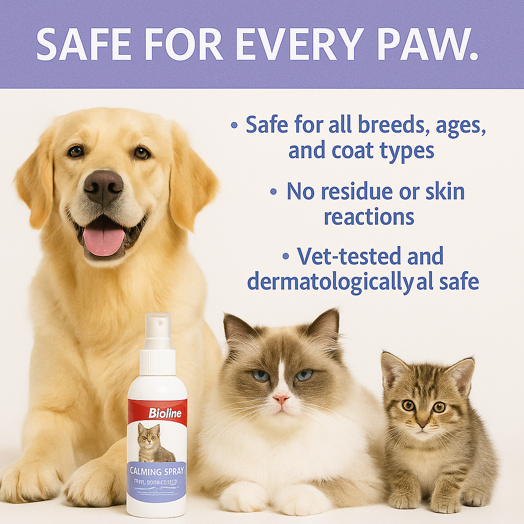 Bioline calming spray for dogs and cats -120ml