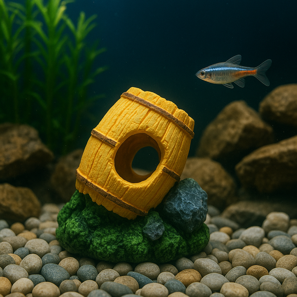 Natural Resin Hideout for Shrimp, Betta, Guppies & Small Fish 10×8×7 cm