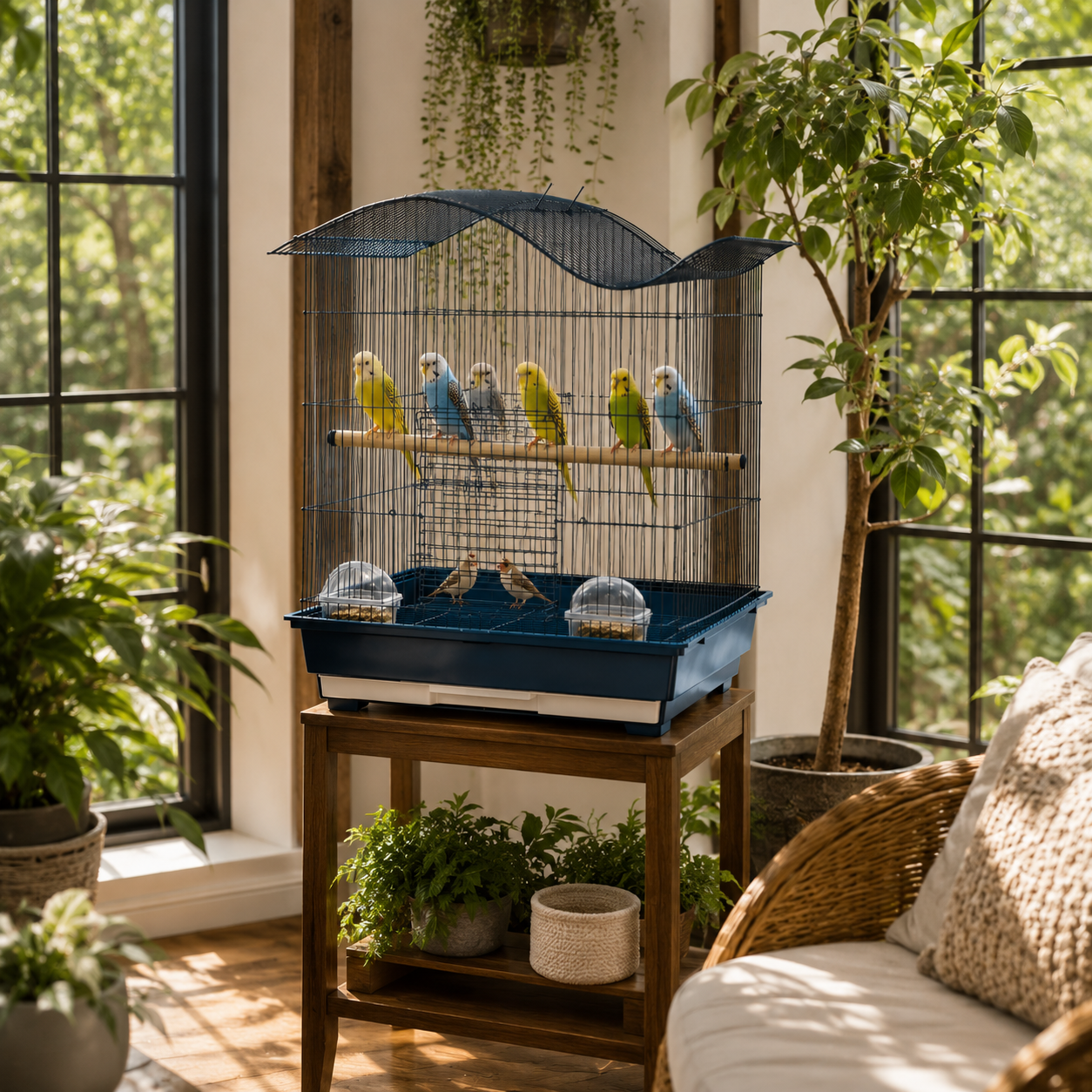 DAYANG 813 PREMIUM BIRD CAGE FOR FINCHES, BUDGIES & COCKATIELS – 52 × 41 × 62 CM
