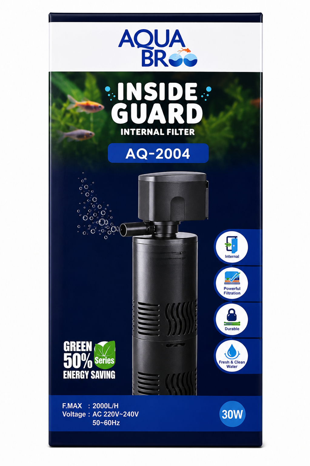 AquaBro Inside Guard Internal Aquarium Filter AQ-2004 (30W)