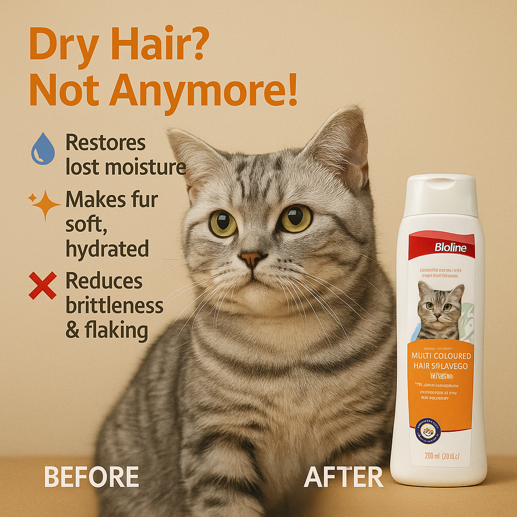 Multi-Coloured Hair Shampoo for Cats 200 ml