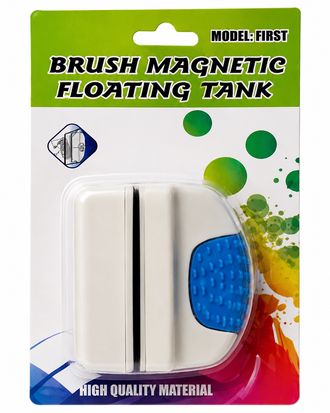 AquaBro Magnetic Floating Aquarium Glass Cleaner (XS)