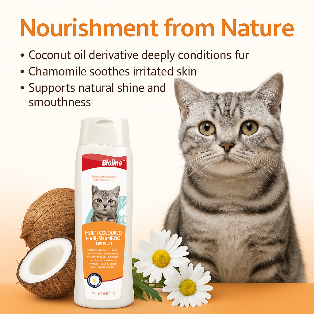 Multi-Coloured Hair Shampoo for Cats 200 ml