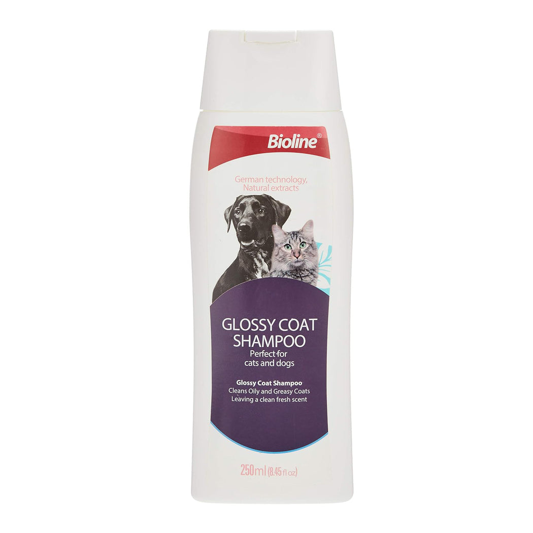 Bioline Glossy coat Shampoo 250ml - pet grooming