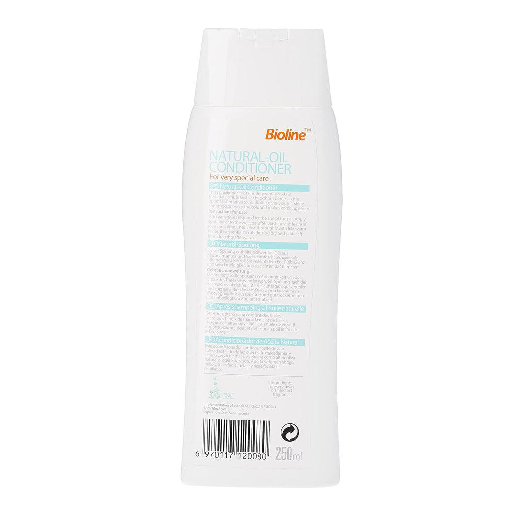Bioline natural oil conditioner 250ml - pet grooming
