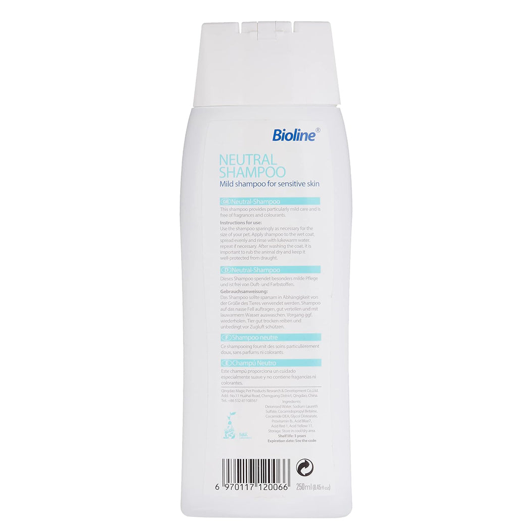 Natural shampoo-250ml ; mild shampoo for sensitive skin pet grooming
