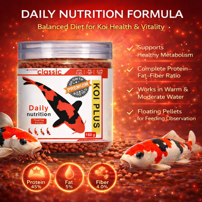 Koi Fish Food Floating Pellets 160g