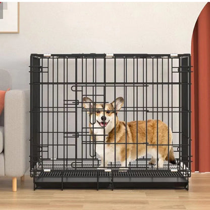 Petbroo dog crate - 60*42*50cm- suitable for dog, cat, rabbits, ferrets - dog cage