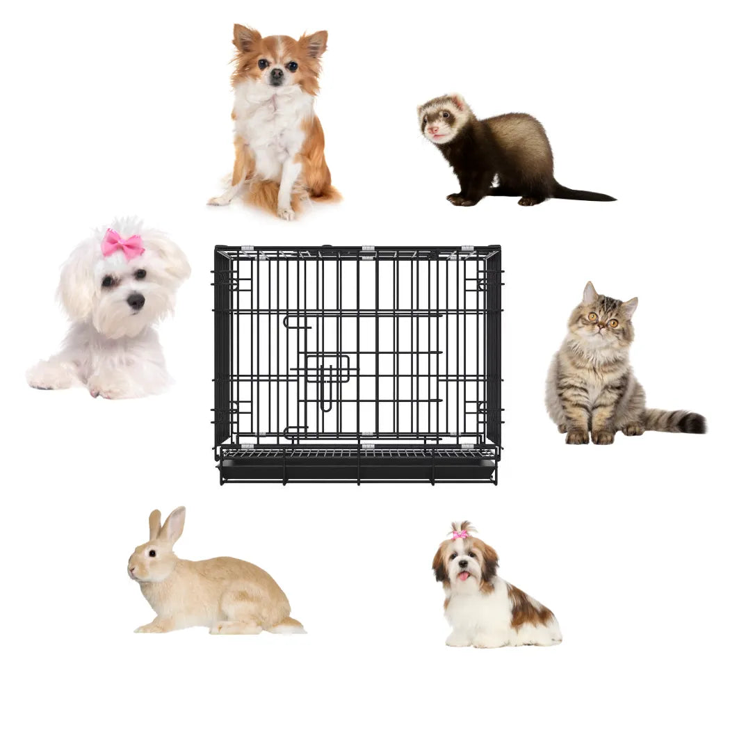 Petbroo dog crate - 60*42*50cm- suitable for dog, cat, rabbits, ferrets - dog cage