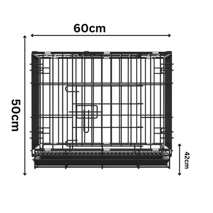Petbroo dog crate- 50*33*40cm suitable for dog, cat, rabbit, ferrets, dog cage