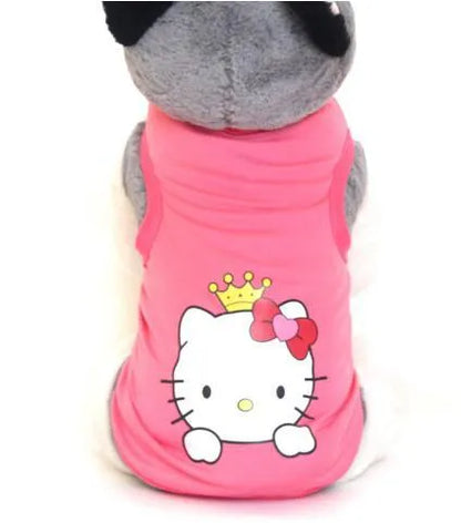Petbroo cartoon print dress- pet apparels