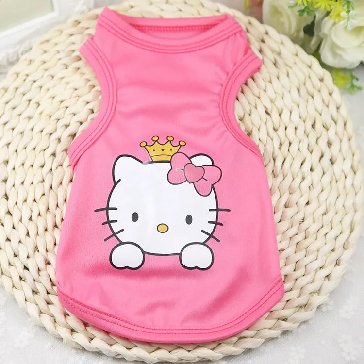 Petbroo cartoon print dress- pet apparels