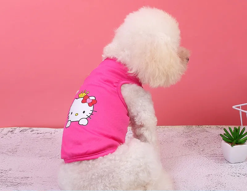 Petbroo cartoon print dress- pet apparels
