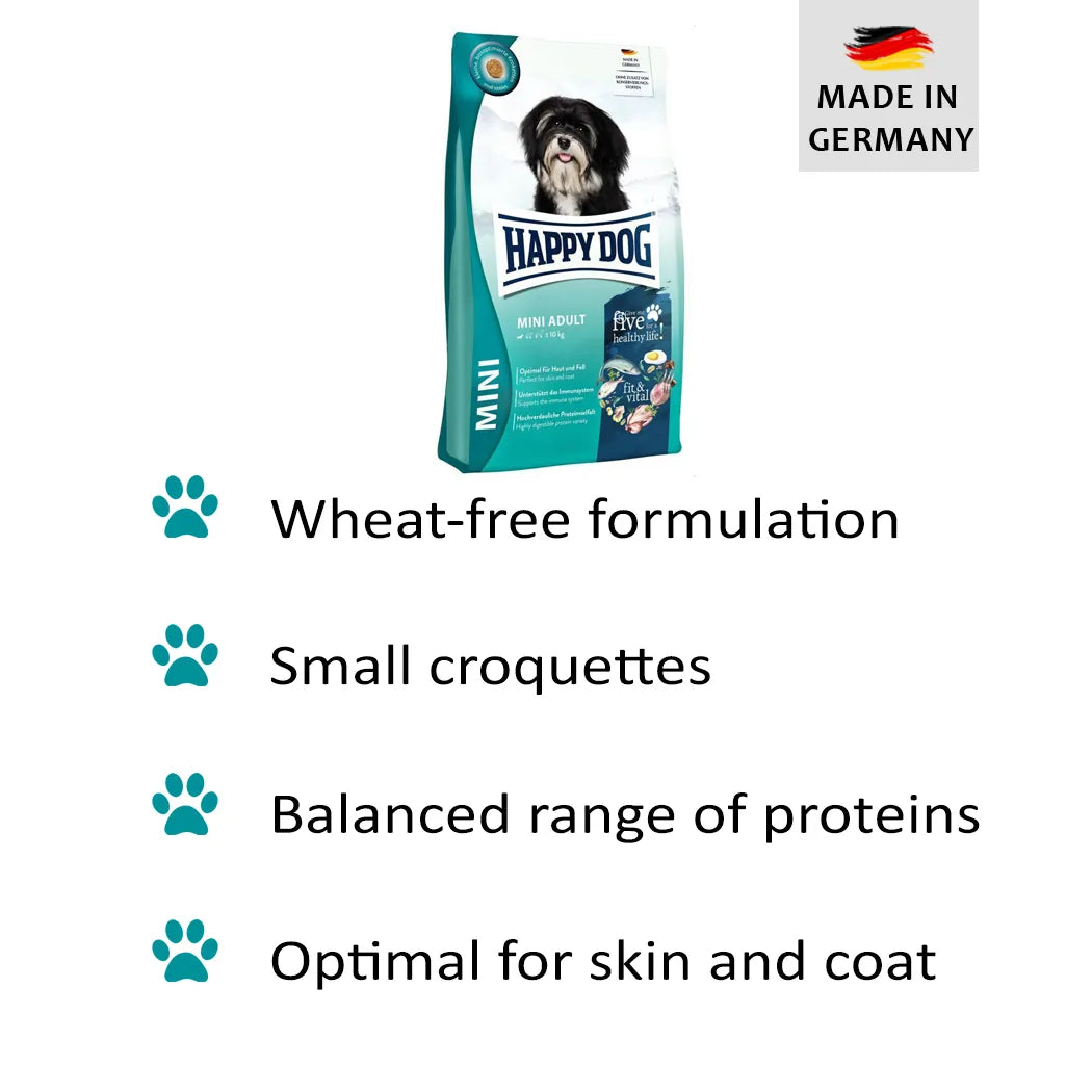 HAPPY DOG FIT AND VITAL- Mini  Adult  Premium dog food