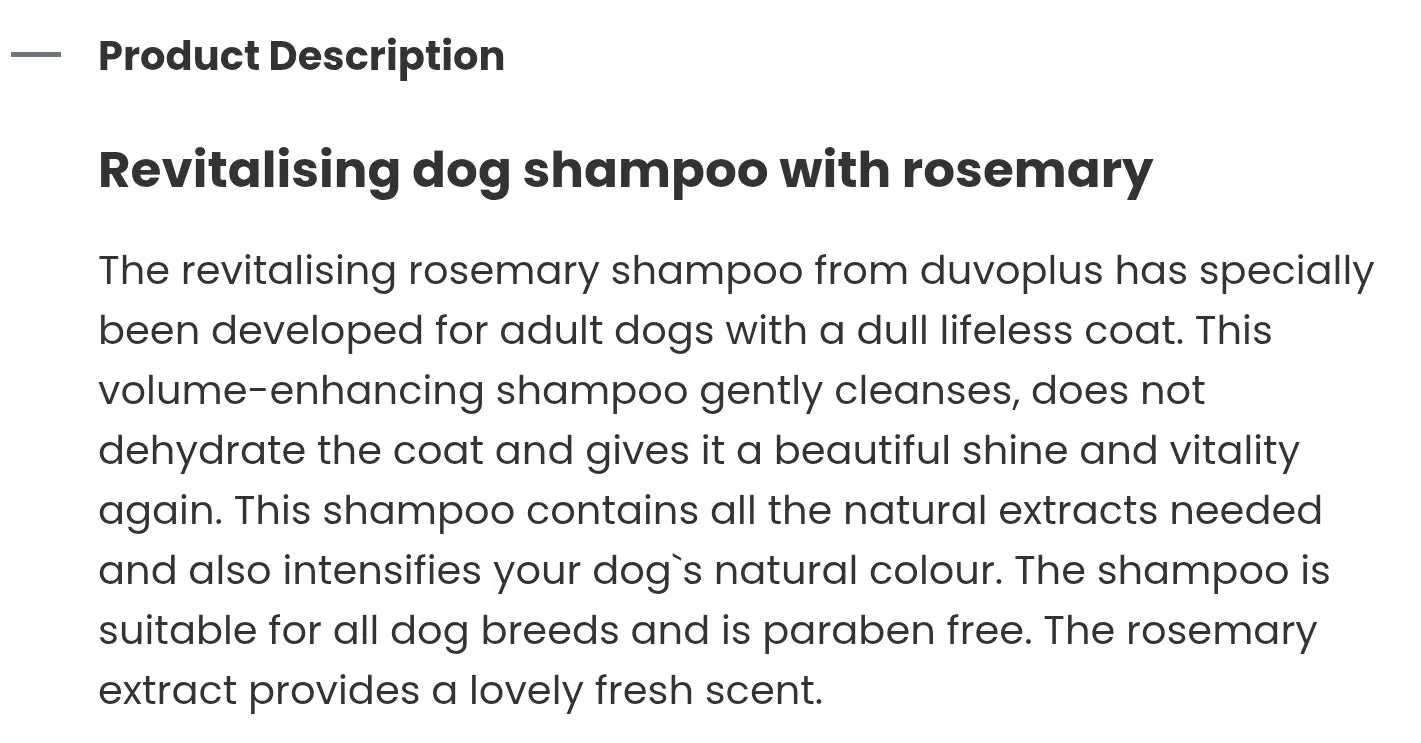 Duvo+ Relaxing shampoo- pet grooming
