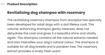 Duvo+ Relaxing shampoo- pet grooming
