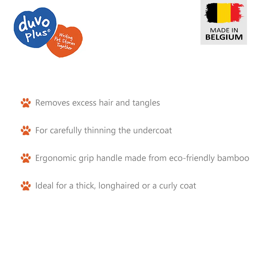 Duvo+ Bamboo slicker brush -  grooming tools