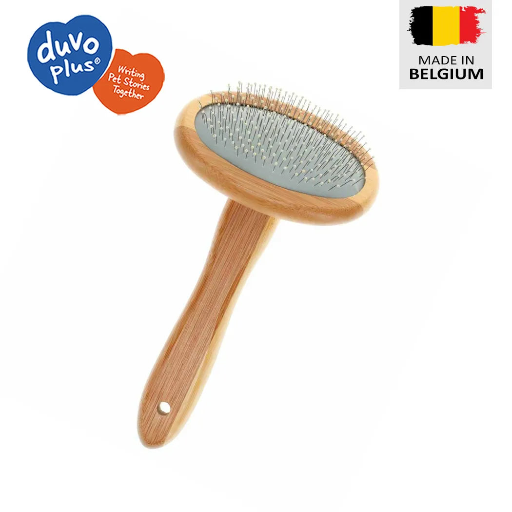 Duvo+ Bamboo slicker brush -  grooming tools