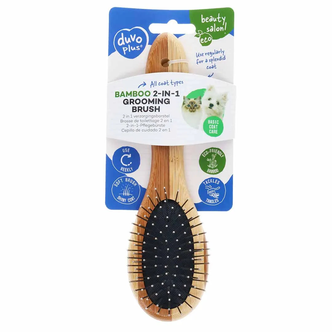 Duvo+ 2 in 1 grooming brush large-  grooming tools