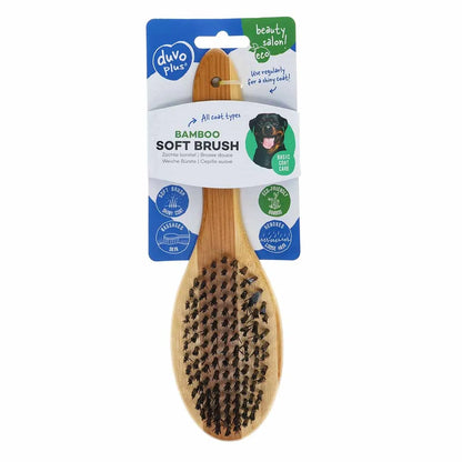 Duvo + soft bristled brush -  grooming tools