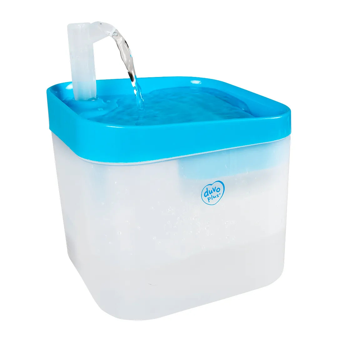 Duvo+ Transparent drinking fountain, dog travel essentials