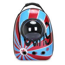 Petbroo stylish blue, red and black backpack carrier- cat carrier