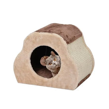 Catry Cave Cat House with Scratcher & Plush Toy 35x25x27cm - cat scratcher