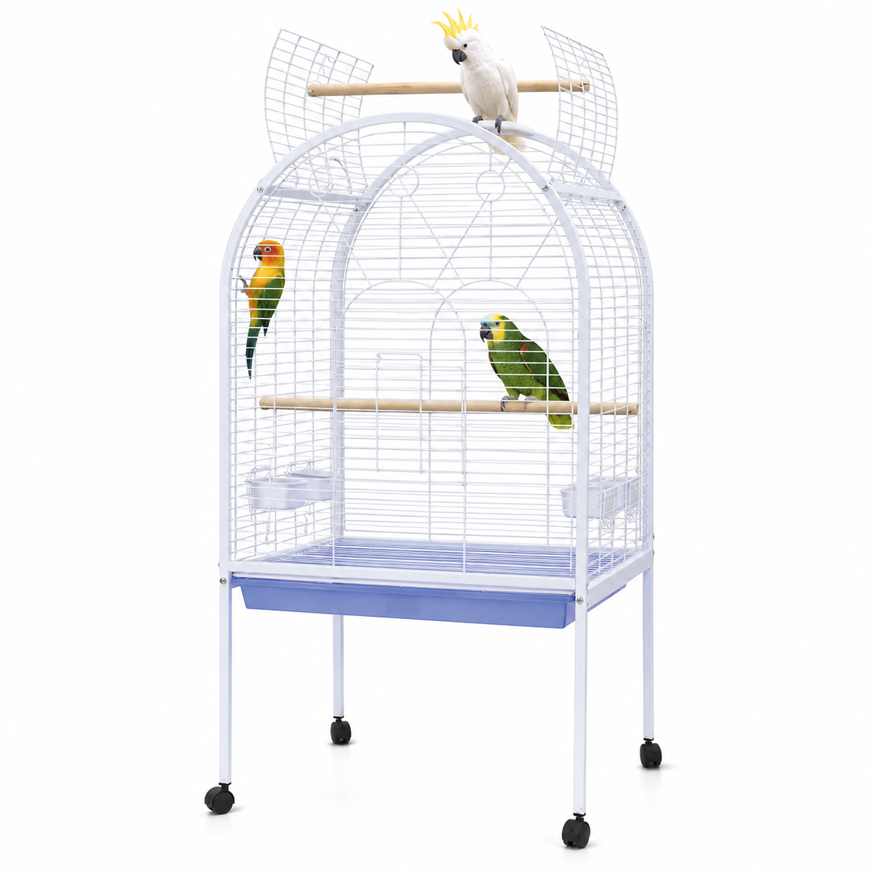 DAYANG A02 PREMIUM PARROT HABITAT WITH INTERACTIVE PLAYTOP & MOBILE STAND – 78 × 60 × 155.5 CM