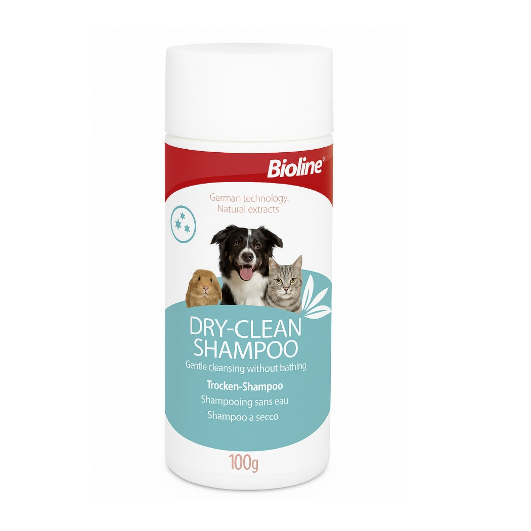 Bioline dry clean shampoo -100g pet grooming