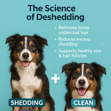 Complete Grooming Combo – Deshedding shampoo + Cologne Spray = (Shiny, clean & fresh)